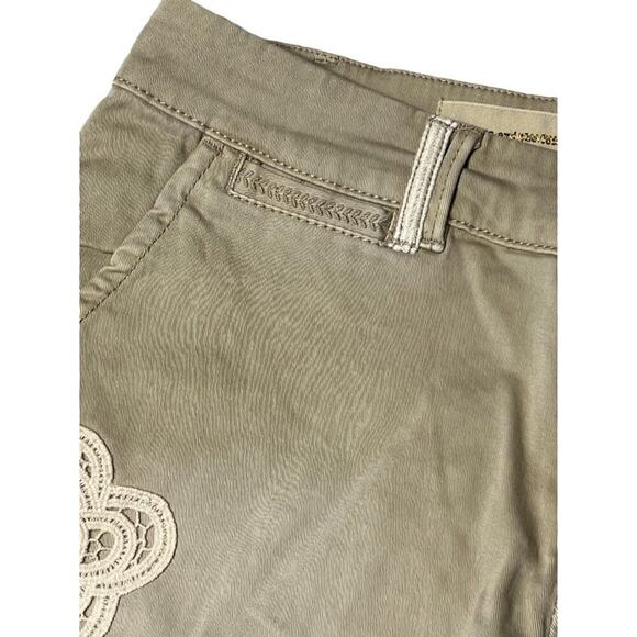 Anthropologie Pilcro and the Letterpress Shorts Women's Size 27 Embroidered Embe - Picture 7 of 10